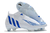 Chuteira Adidas Predator Edge+ FG Campo - Branca e Azul