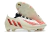 Chuteira Adidas Predator Edge.1 Low FG Campo - Off-White e Vermelho