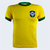 Camisa Brasil I 1970 Retrô Athleta - Amarela
