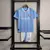 Kit Infantil Manchester City I 23/24 Puma - Azul Celeste