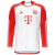 Camisa Bayern de Munique I 23/24 Manga Longa Torcedor Adidas - Branca e Vermelha