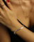Pulseira Riviera Cristal 3mm 4 garras 17cm