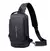 Mochila cross body impermeável e antiroubo