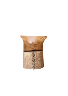 Mate calabaza con base de cuero - ensillado