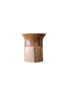 Mate calabaza con base de cuero - comprar online