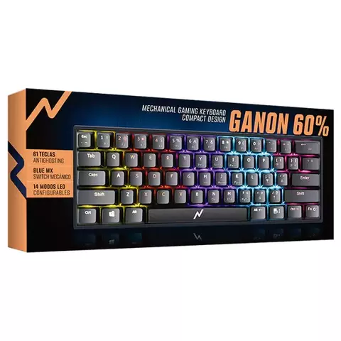TECLADO MACANICO GAMER NOGANET GANON 60%