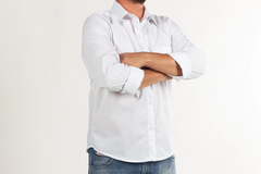 Camisa Masculina - Textura de Linho - comprar online