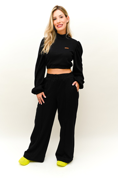 Calça Wide Leg - Moletom