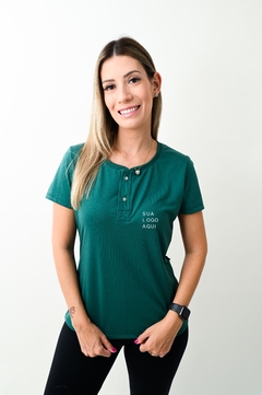 TEE COM ABERTURA DE BOTÕES - comprar online