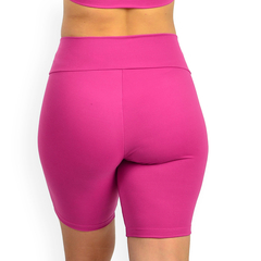 Bermuda de Poliamida Fitness Suplex Feminina Cintura Alta - loja online
