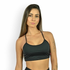 Top Sem Bojo Com Forro Fitness Feminino Alça Fina