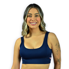 Top Fitness Feminino De Alta Sustentação Com Bojo Removível E Cós Anatômico na internet