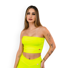 Imagem do Cropped Tomara Que Caia Com Bojo Feminino
