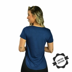 Blusa Viscolycra Manga Curta Gola Redonda Feminina Edição Limitada - loja online