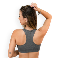 Top Fitness Feminino Costas Nadador Com Bojo Removível