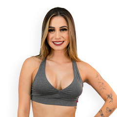 Imagem do Top Fitness Feminino Costas Nadador Com Bojo Removível
