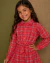 Conjunto Saia e Camisa Xadrez - Vermelho - Ser Garota
