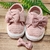 Tênis Baby Crochê com Velcro - Rosa Bebê -