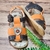 Sandália Infantil Masculina Café / Laranja - Tam 22 - Skip - comprar online