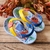 Chinelo Baby Acqua Print Formas Geométricas - Azul/Amarelo - Klin - loja online