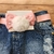 Saia Jeans Infantil com Cinto e Bolsinha Pom Pom - Tam 4 -