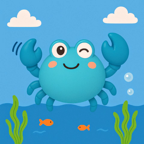 Brinquedo de Banho que da Corda - Caranguejo Azul - Pimpolho +4m - comprar online