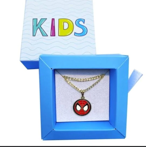 Corrente Infantil Homem Aranha - Banhado a Ouro - Jukkê - comprar online