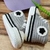 Tênis Baby Crochê Cano Alto com Velcro - Cinza e Branco - Amorane Store | Moda Infantil