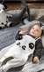 Macacão Longo Molecotton Panda - Anjos Baby