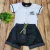 Conjunto Body Manga Curta Classic Car e Shorts Moletinho - Tam P - Anjos Baby