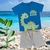 Conjunto Bermuda e Camiseta Baby Dino Saur - Fakini