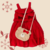 Vestido Maquinetado Vermelho com Bolsa Ursinha - Anjos Baby