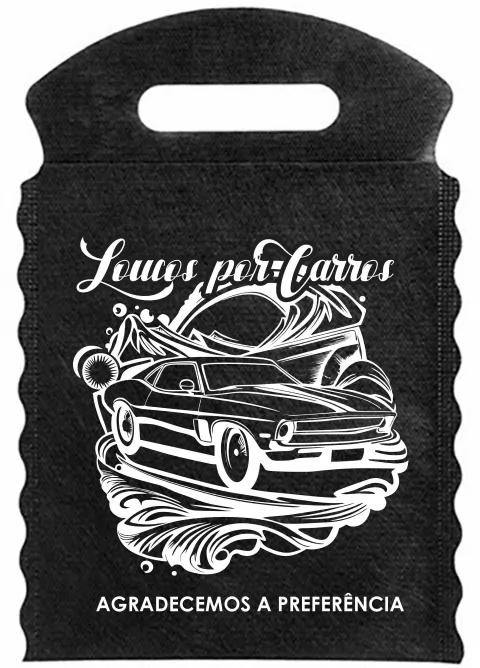 Lixo Car Step Preto - 100 Unidades (produto não personalizado) Leia a descrição