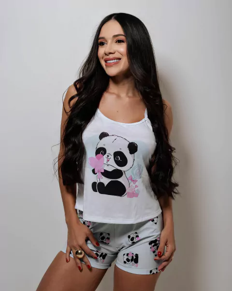 Baby Doll Algodão Personagem Panda