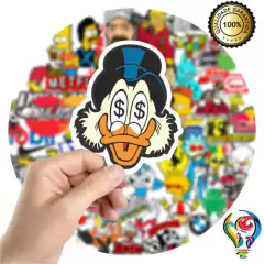 Adesivo Tio Patinhas Sticker Para Bike Skate Moto Capacete Carro Caminhão notbook