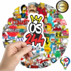 Adesivo Os 244 Animado Sticker Para Bike Skate Moto Capacete Carro Caminhão notbook