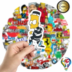 Adesivo Bart Presidiário Sticker Para Bike Skate Moto Capacete Carro Caminhão notbook