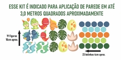 Adesivo de Parede + Faixas + Régua + Porta Maternidade + Quadros Dinossauro Baby na internet