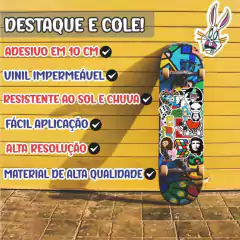 Adesivo Tio Patinhas Sticker Para Bike Skate Moto Capacete Carro Caminhão notbook - comprar online