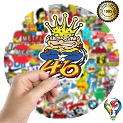Adesivo Rossi King 46 Sticker Para Bike Skate Moto Capacete Carro Caminhão notbook