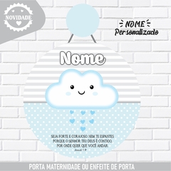 Porta Maternidade Nome Personalizado Chuva de Amor - Enfeite de Porta Infantil