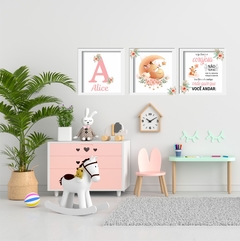 Trio Quadrinhos Personalizado Raposinha