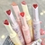 Lip Gloss Coreano Corazon Efecto Humedo Flowers