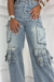 Calça jeans fivelas - Boutique Lopes Fashion