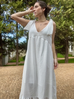 Vestido Isabelle Off White - Victoria Vendramini