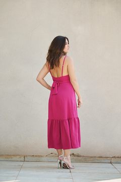 Vestido Helena Fucsia - Victoria Vendramini
