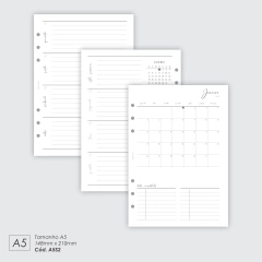INSERT SEMANAL HORIZONTAL 2026 COMPLETO - A5S2 - comprar online
