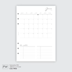 INSERT SEMANAL HORIZONTAL 2026 MÊS AVULSO - PWS2 na internet