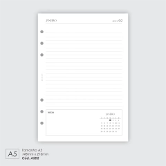 INSERT DIÁRIO 2026 COMPLETO - A5D2 - Jess Plans