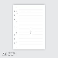 INSERT SEMANAL HORIZONTAL 2026 MÊS AVULSO - A5S2 - loja online